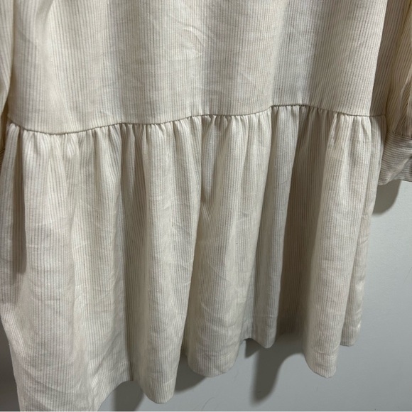 NWT Alex Marie Benson Linen Banded Button Long Slv Striped Dress Size 6 - Picture 3 of 13